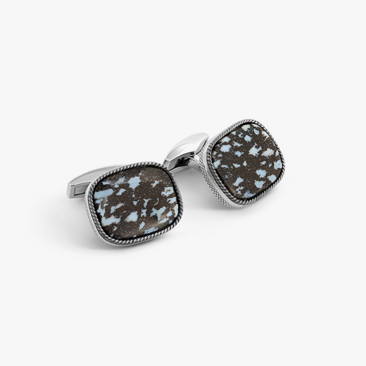 Fossil Palm Cufflink in Sterling Silver (Limited Edition)