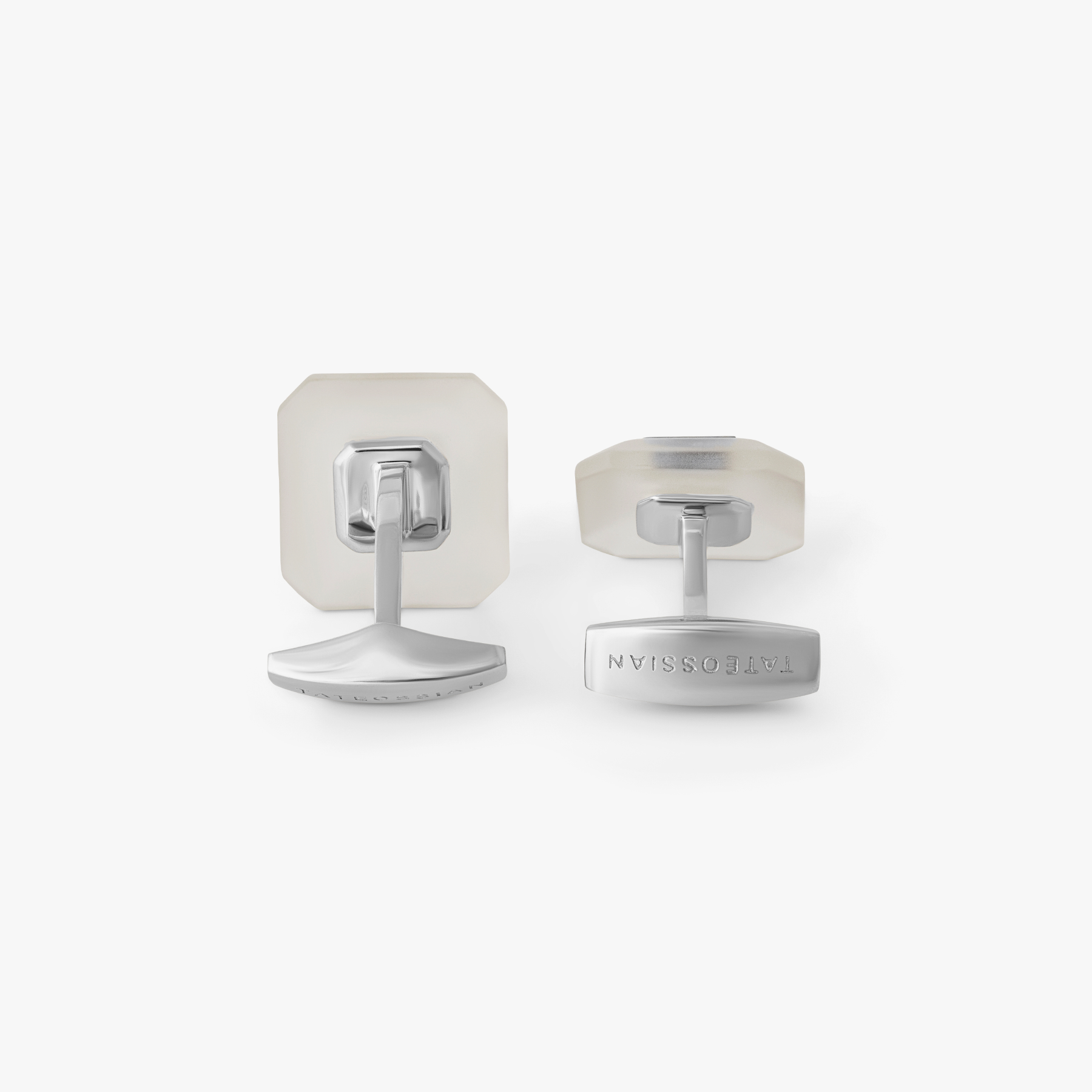 Art Deco Ice Gem Stone Cufflinks in Blue Topaz