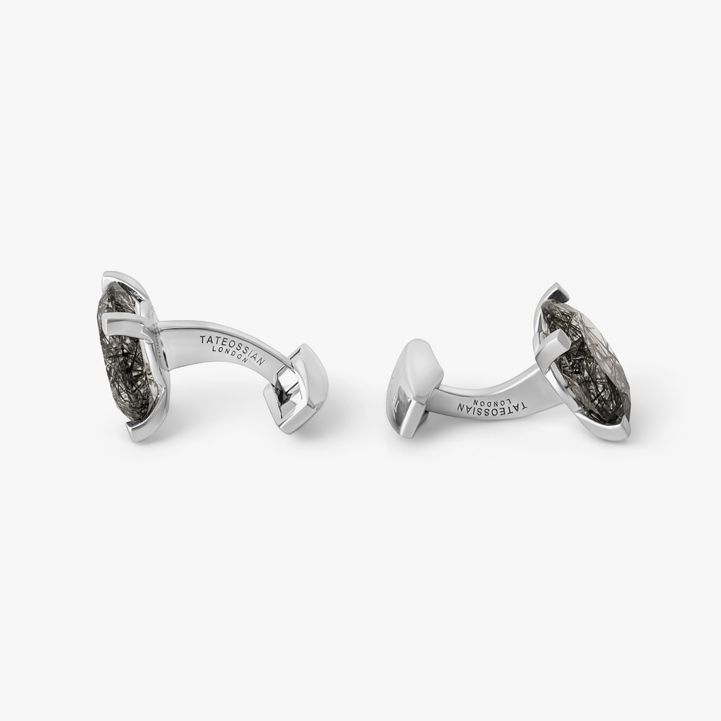 Floating Tourmaline Quartz Cufflinks | Limited Edition