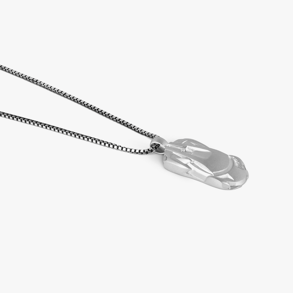 Automobili Lamborghini Miniature Necklace In Sterling Silver