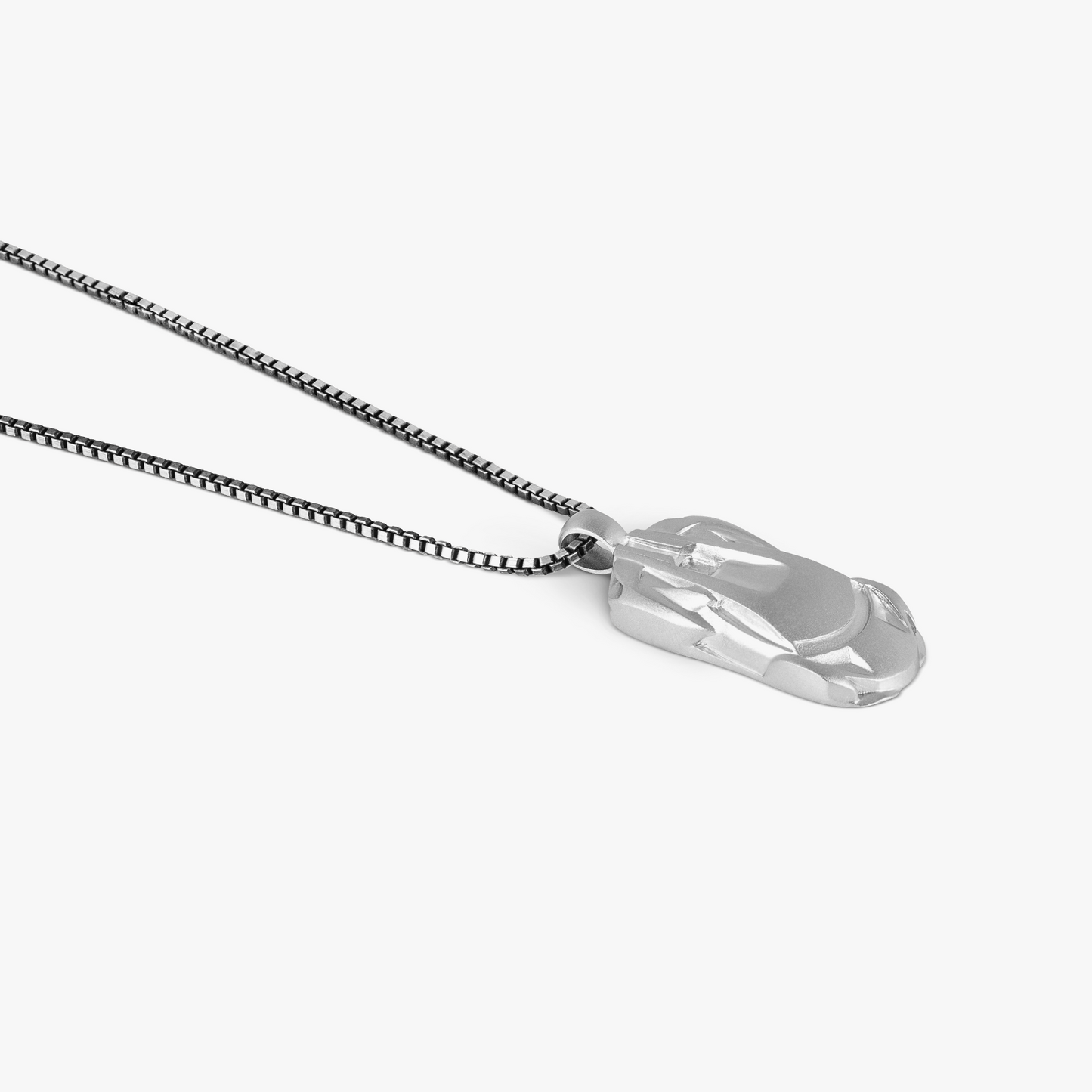 Automobili Lamborghini Miniature Necklace In Sterling Silver