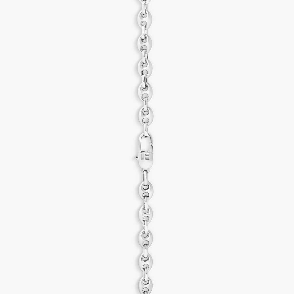 Marine Link Necklace In Sterling Silver