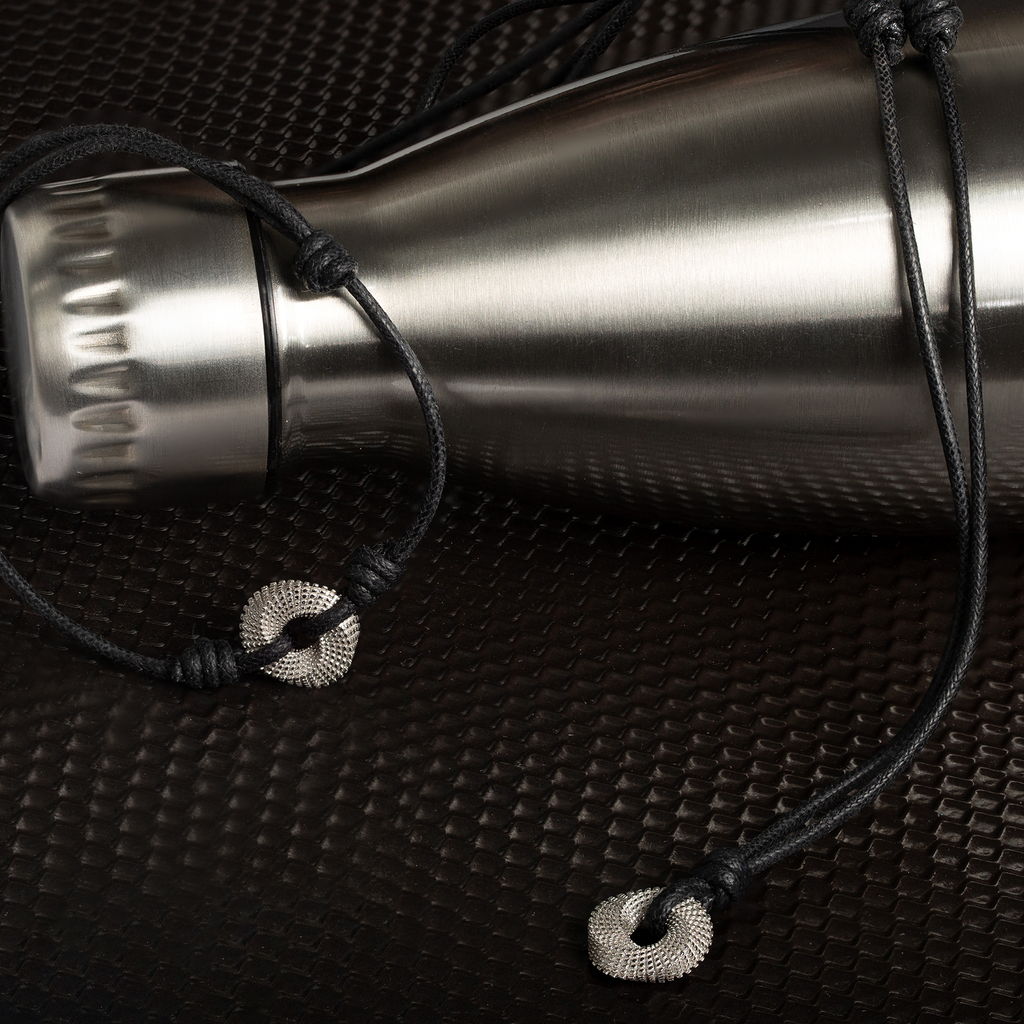 Mobius Knot Wax Cord Necklace in Black