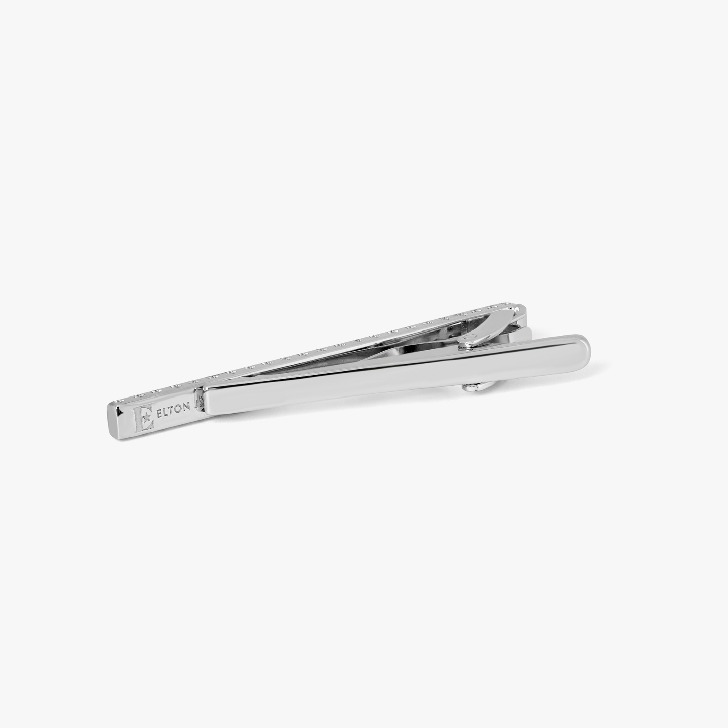 ELTON JOHN Signature "E" Logo tie clip with Swarovski elements