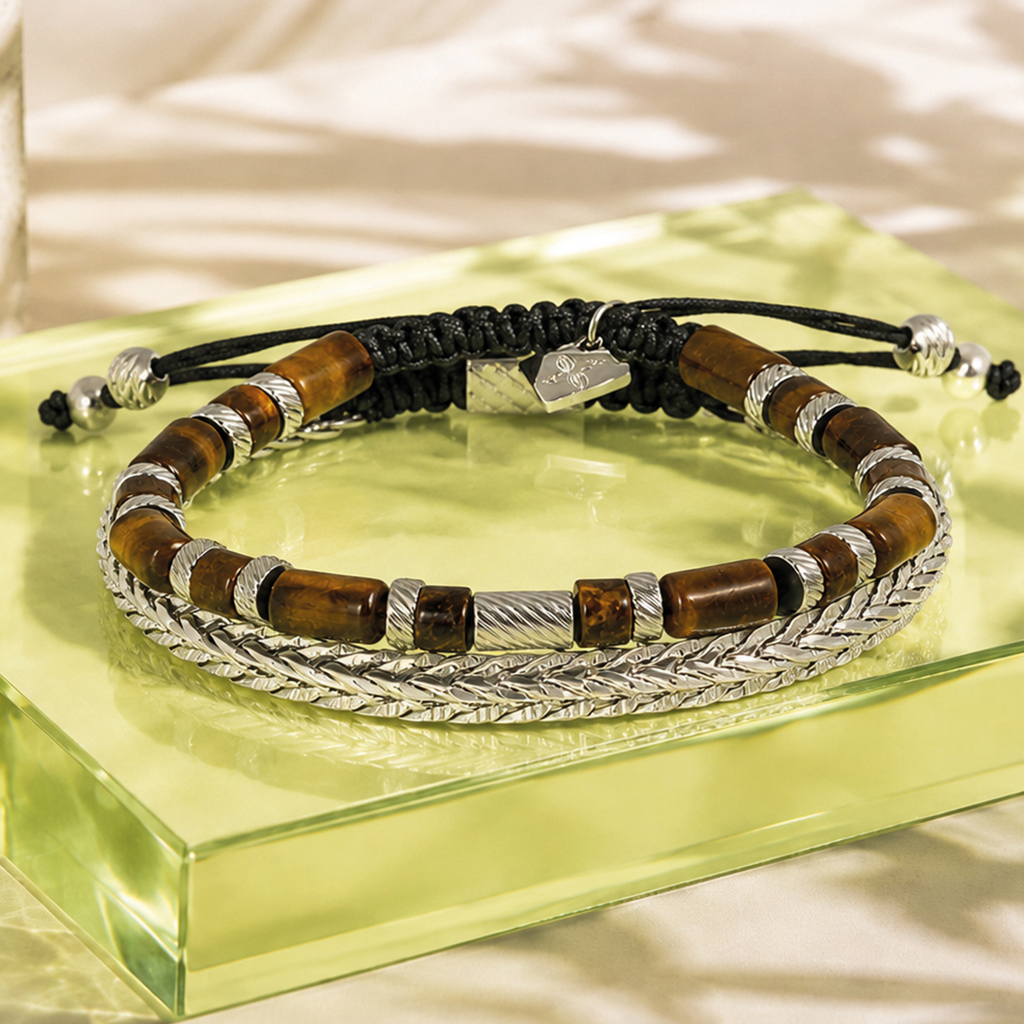 THOMPSON Herringbone Macrame Bracelet