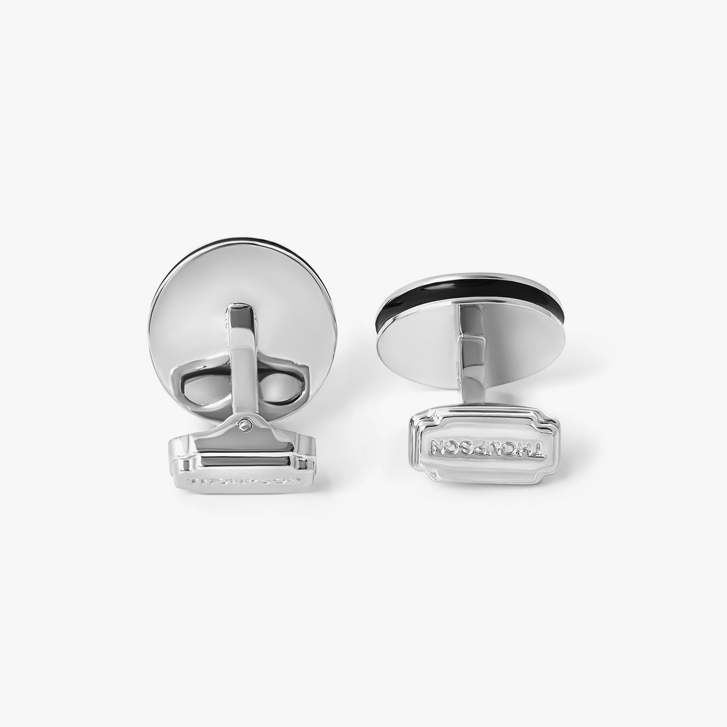THOMPSON Cairo Cufflinks With Grey Enamel