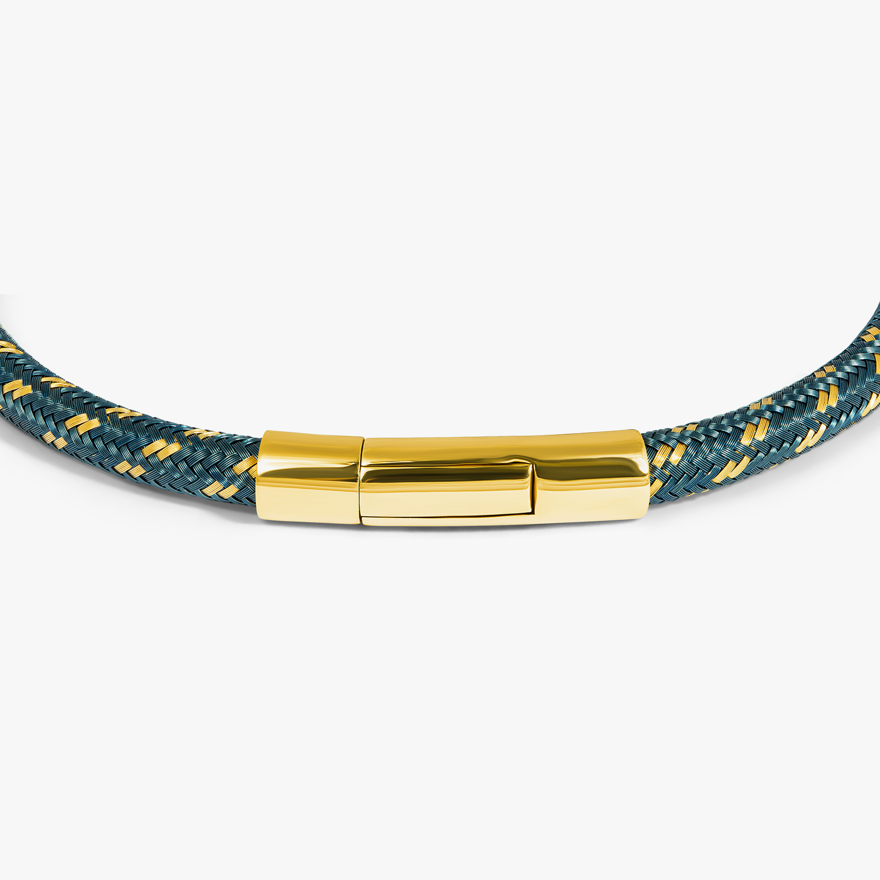 Tubo Chalif 18K Yellow Gold Navy Bracelet