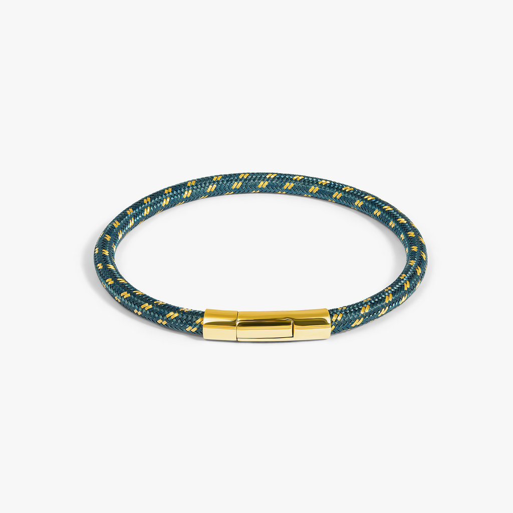 Tubo Chalif 18K Yellow Gold Navy Bracelet