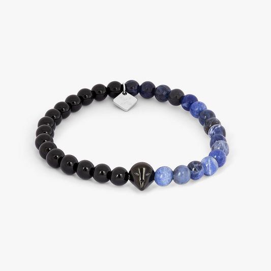 Thompson Alien Beaded Bracelet in Rhodium Plated