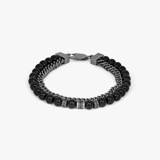 Thompson Semi-Precious Bracelet in Black