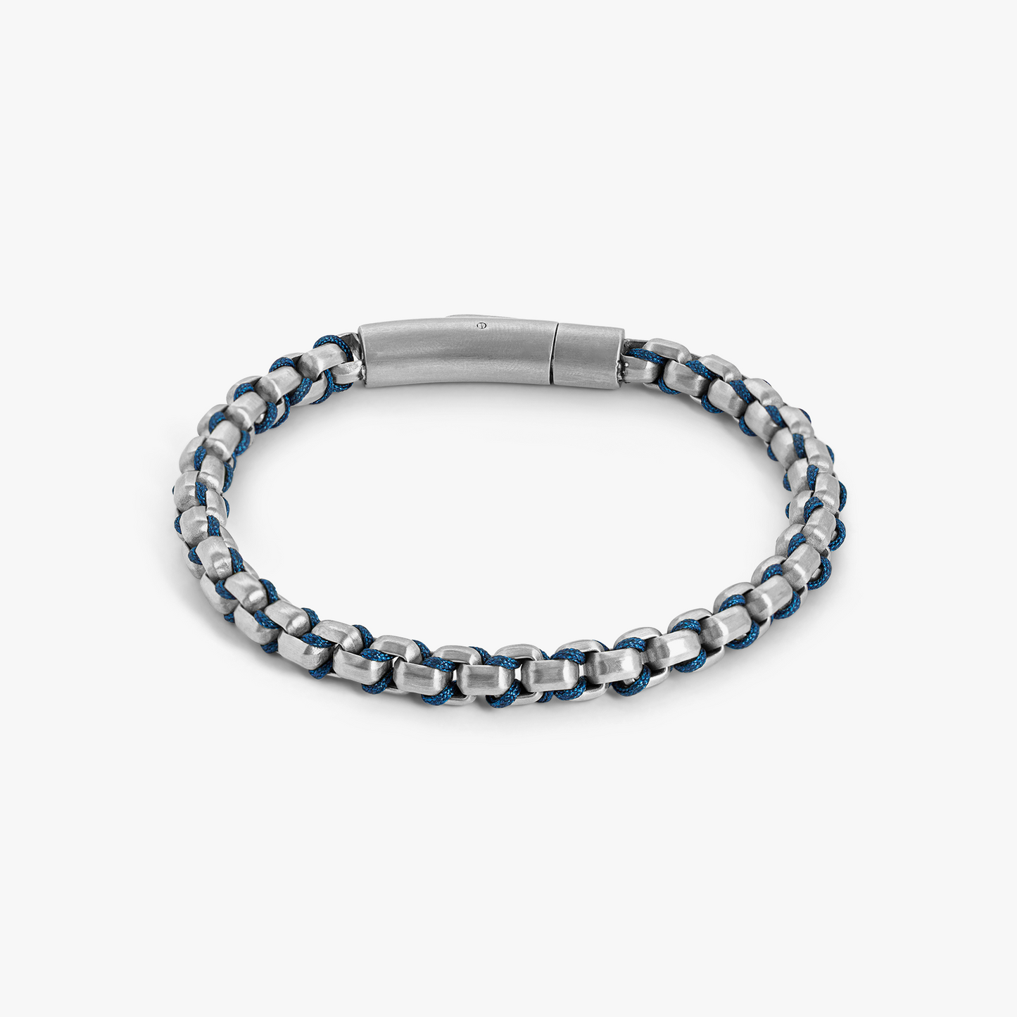 Thompson Box Chain Bracelet in Blue