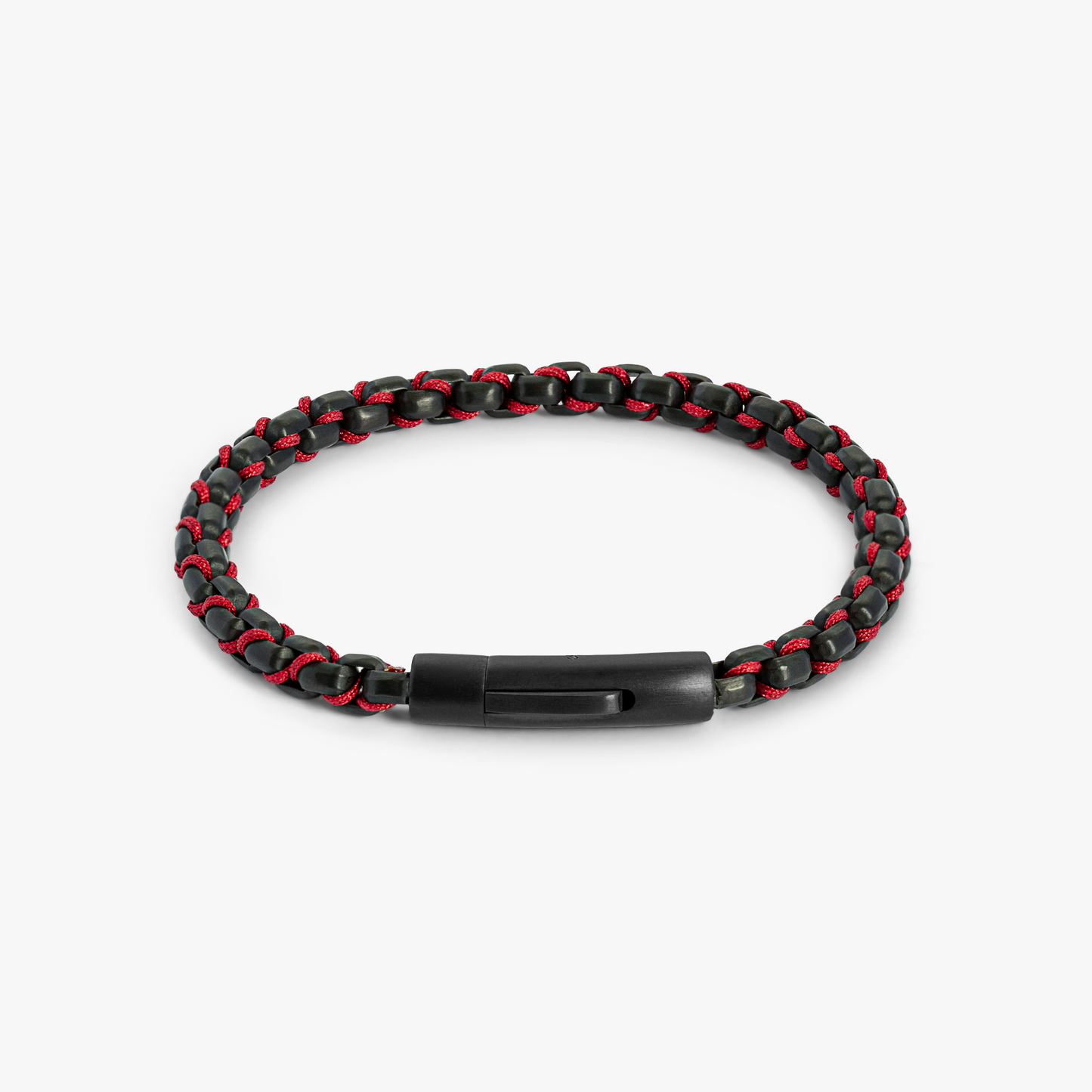 Thompson Red cord Box Chain Bracelet