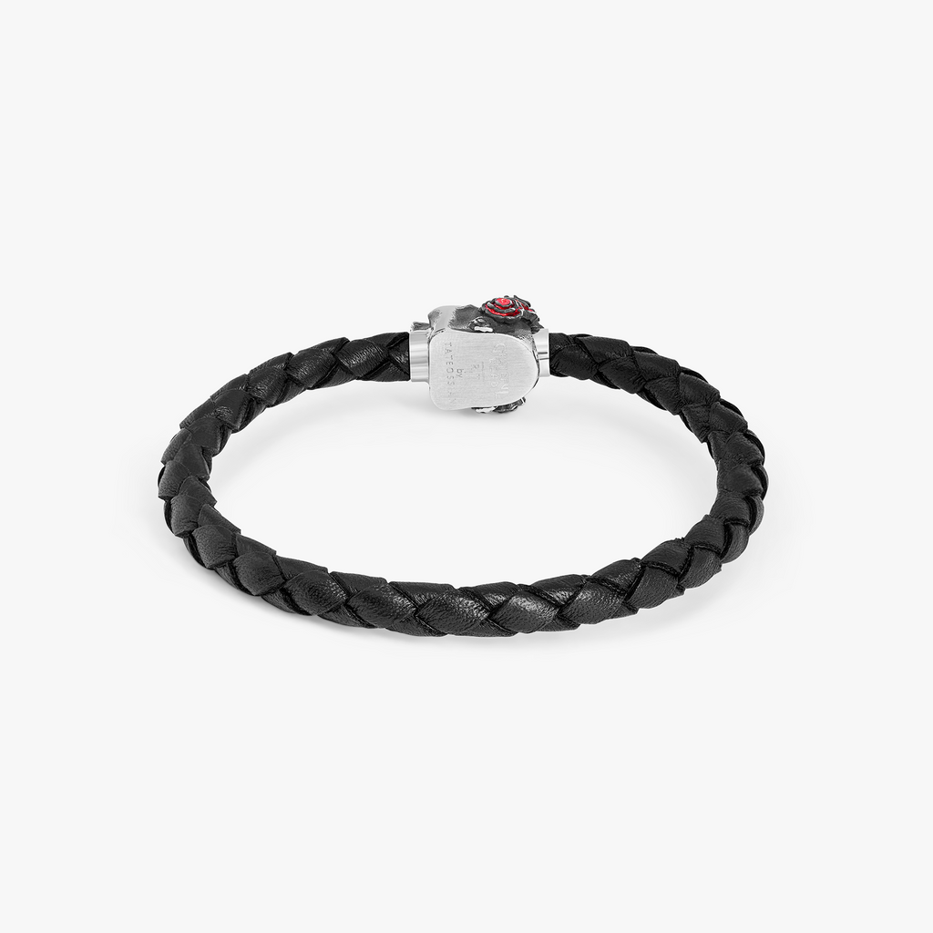 Gothic Skull Pop Bracelet in Black