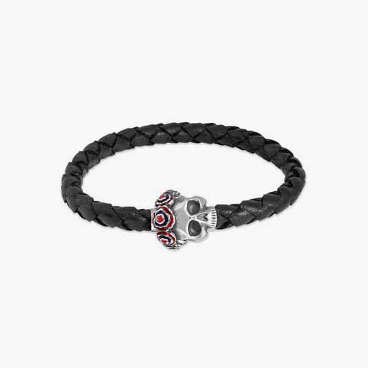 Gothic Skull Pop Bracelet in Black