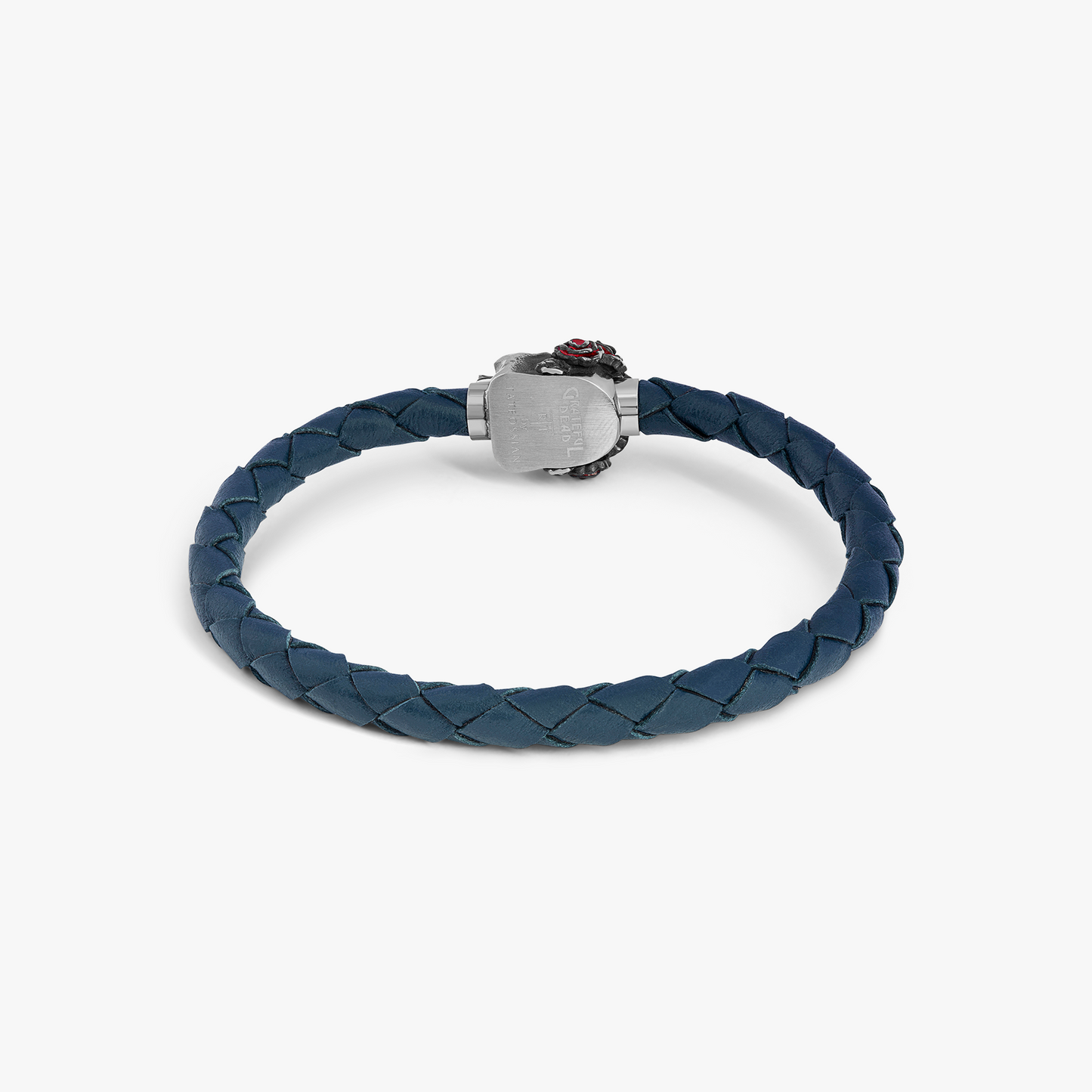 Gothic Skull Pop Bracelet in Navy Blue