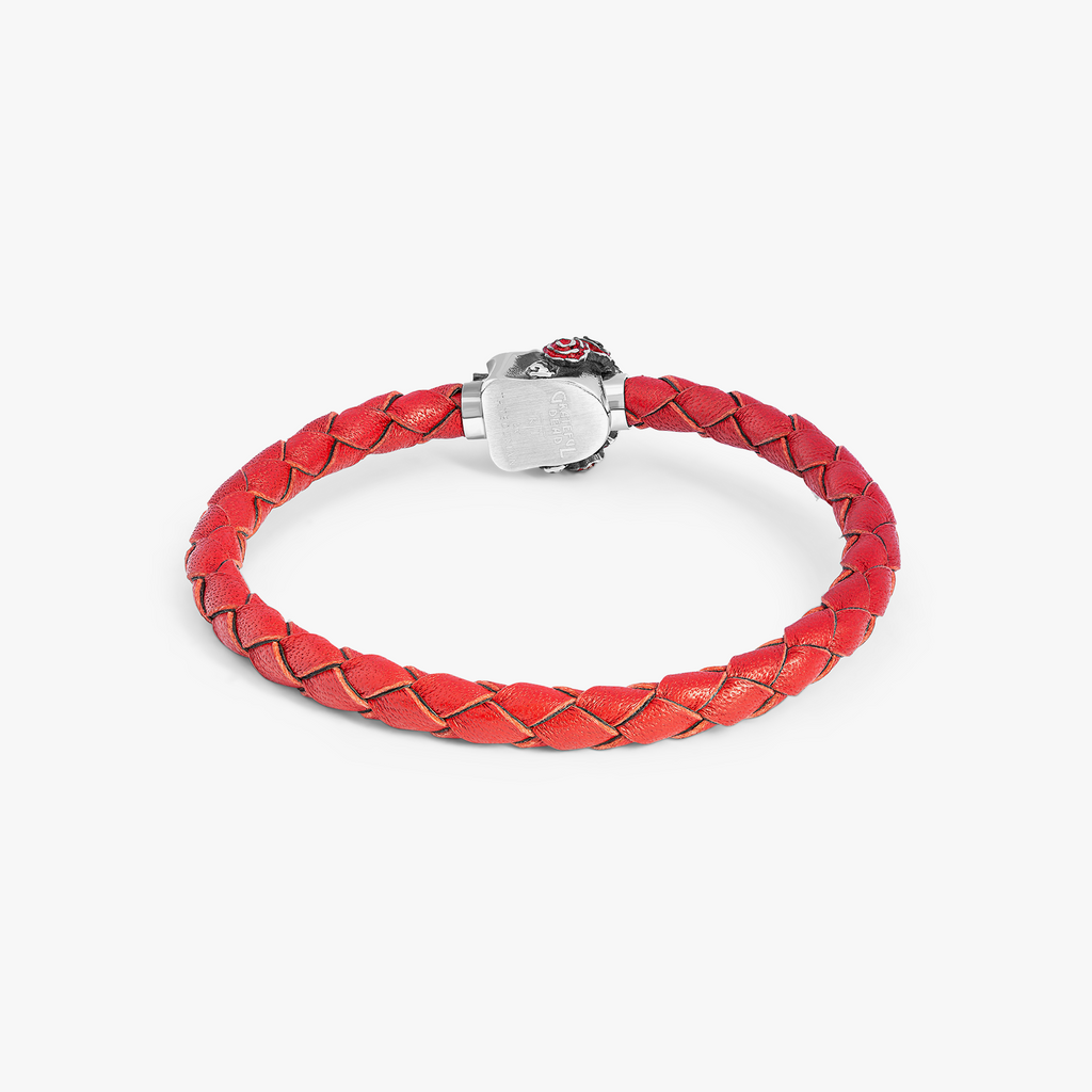 Gothic Skull Pop Bracelet in Red