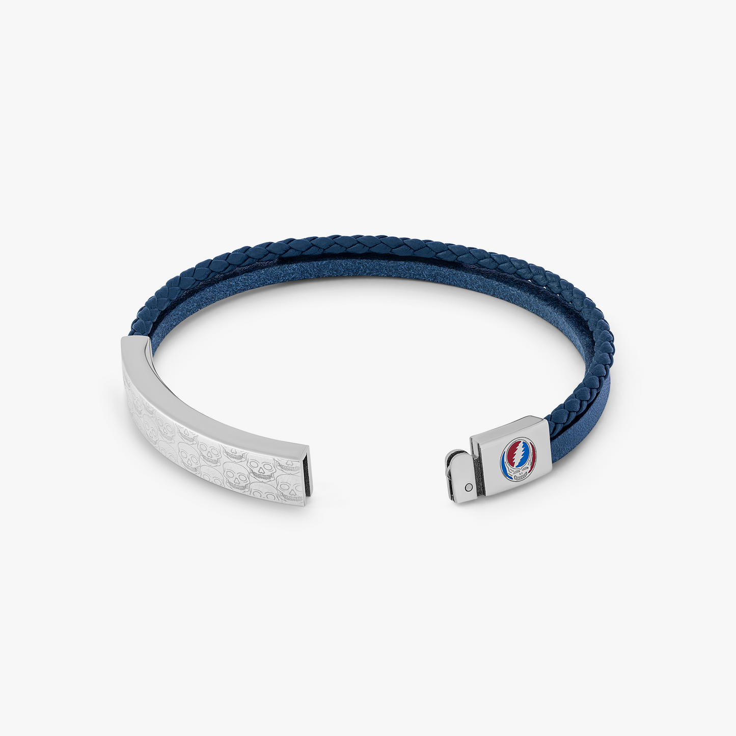 Gothic Roses Skull Slide Bracelet