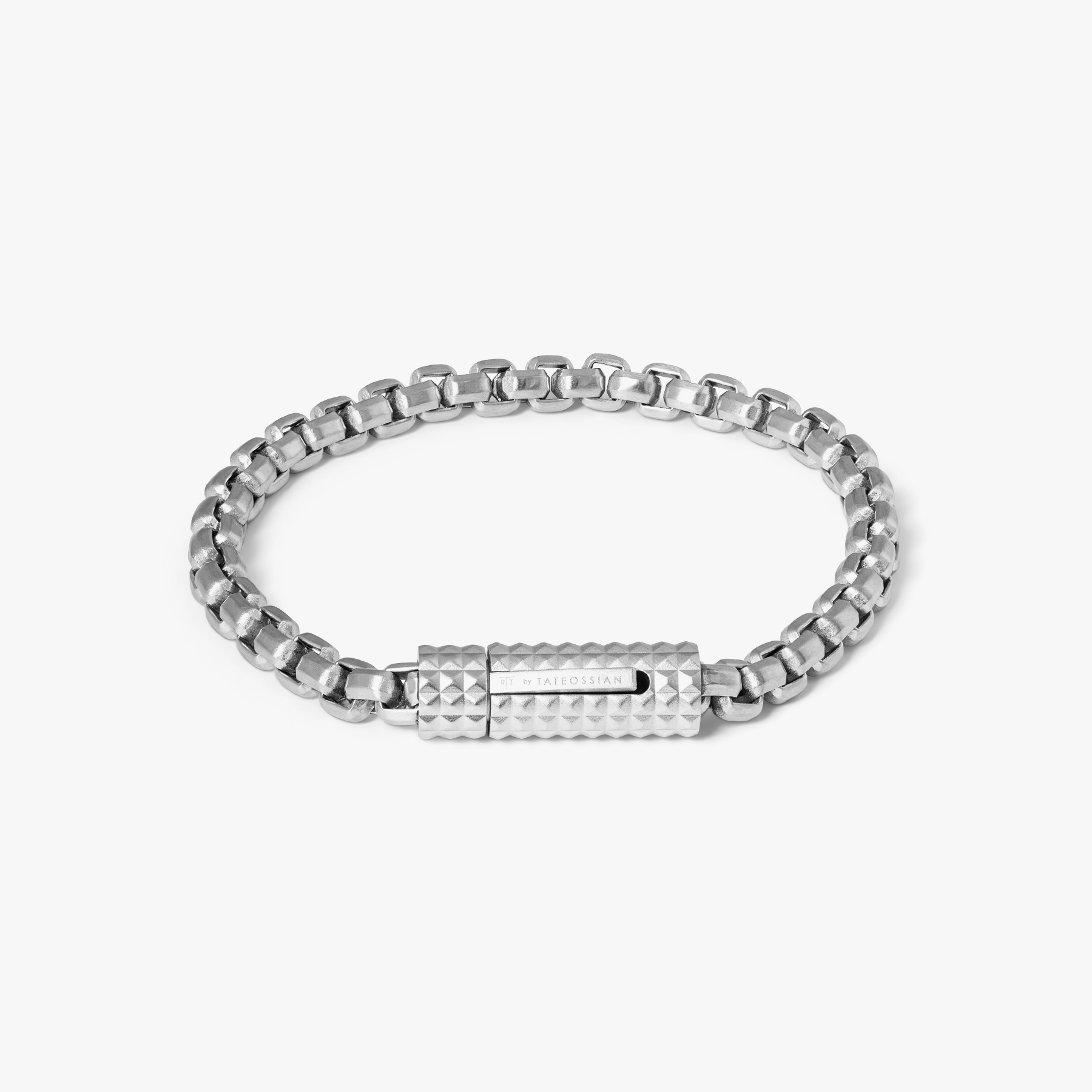 Giza Box Chain Bracelet In Stainless Steel- 6MM