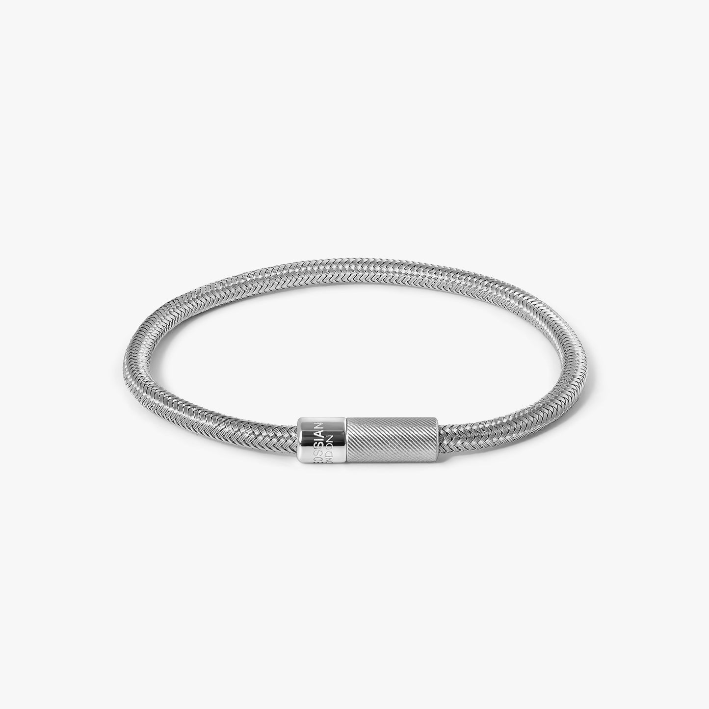 Pop Rigato Rame Bracelet In Silver