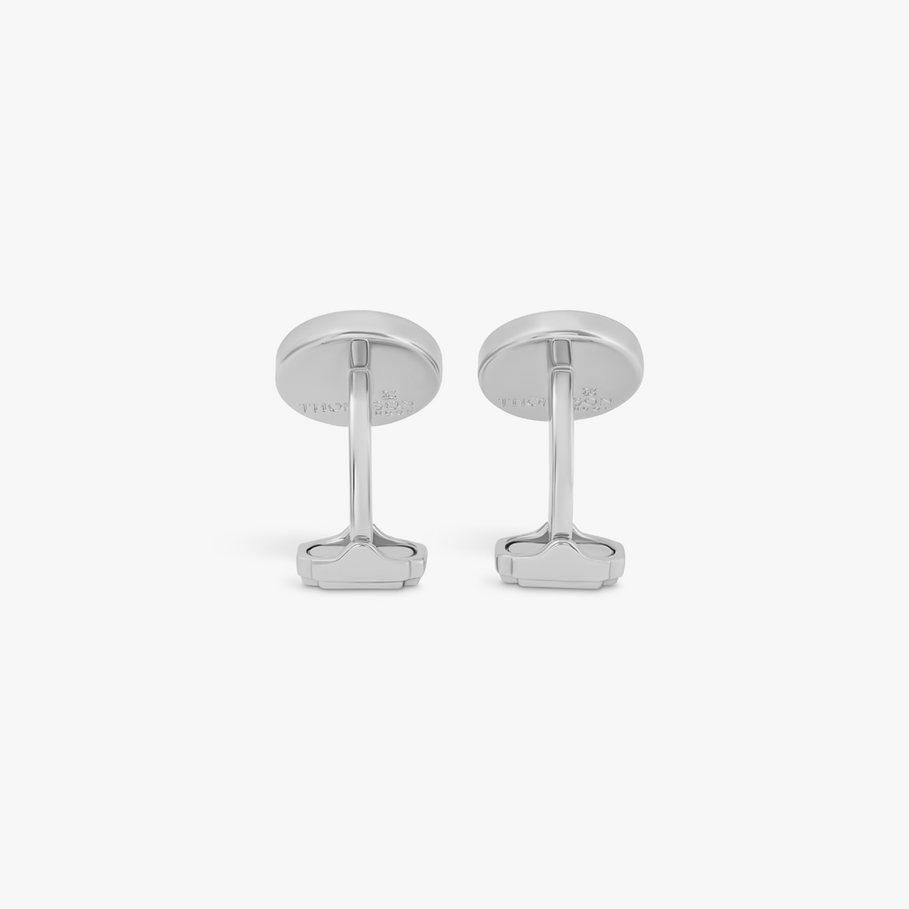 Thompson Fortuna Cufflink in White Bronze plated