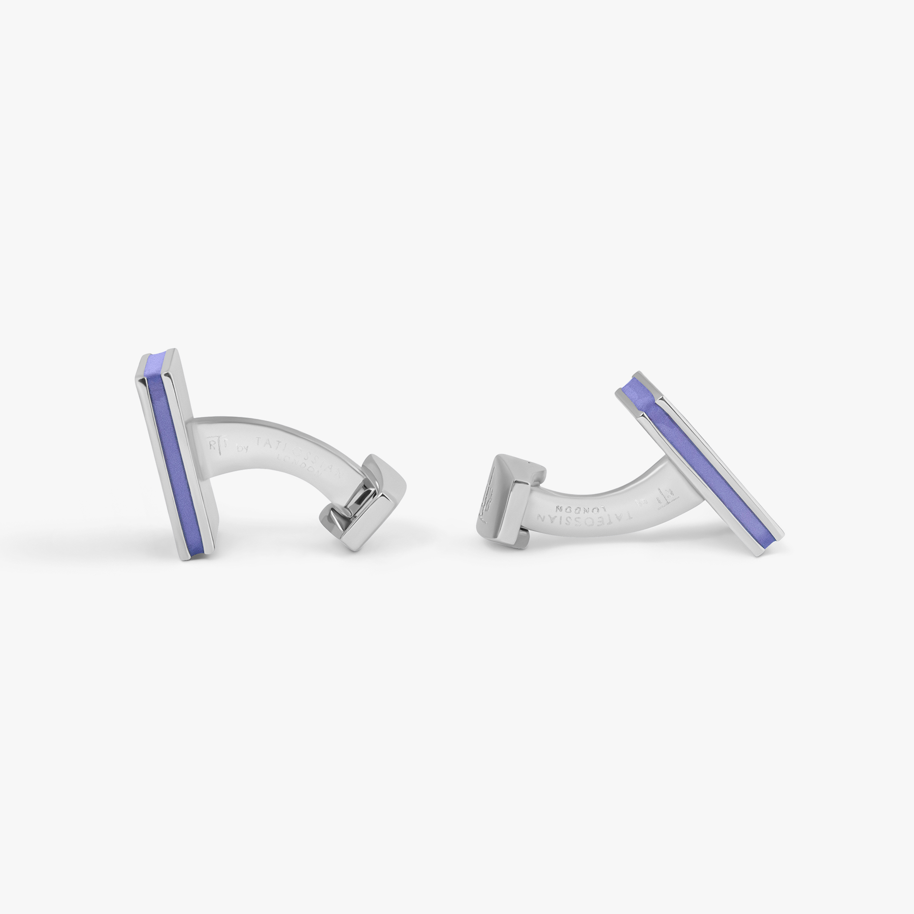 Purple Palladium Plated Quadrato Semi-Precious Cufflinks