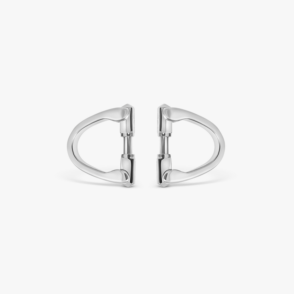 Wrap Around Cufflinks In White Mop With Rhodium Silver (Limited Edition)
