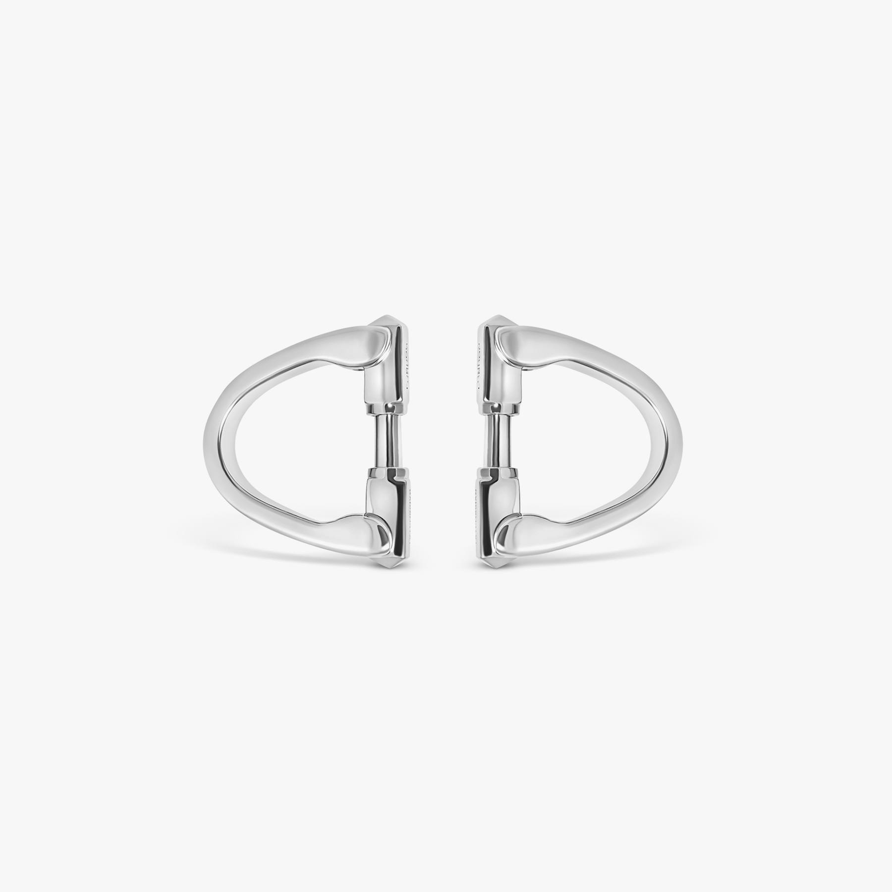 Wrap Around Cufflinks In Black Mop With Rhodium Silver (Limited Edition)