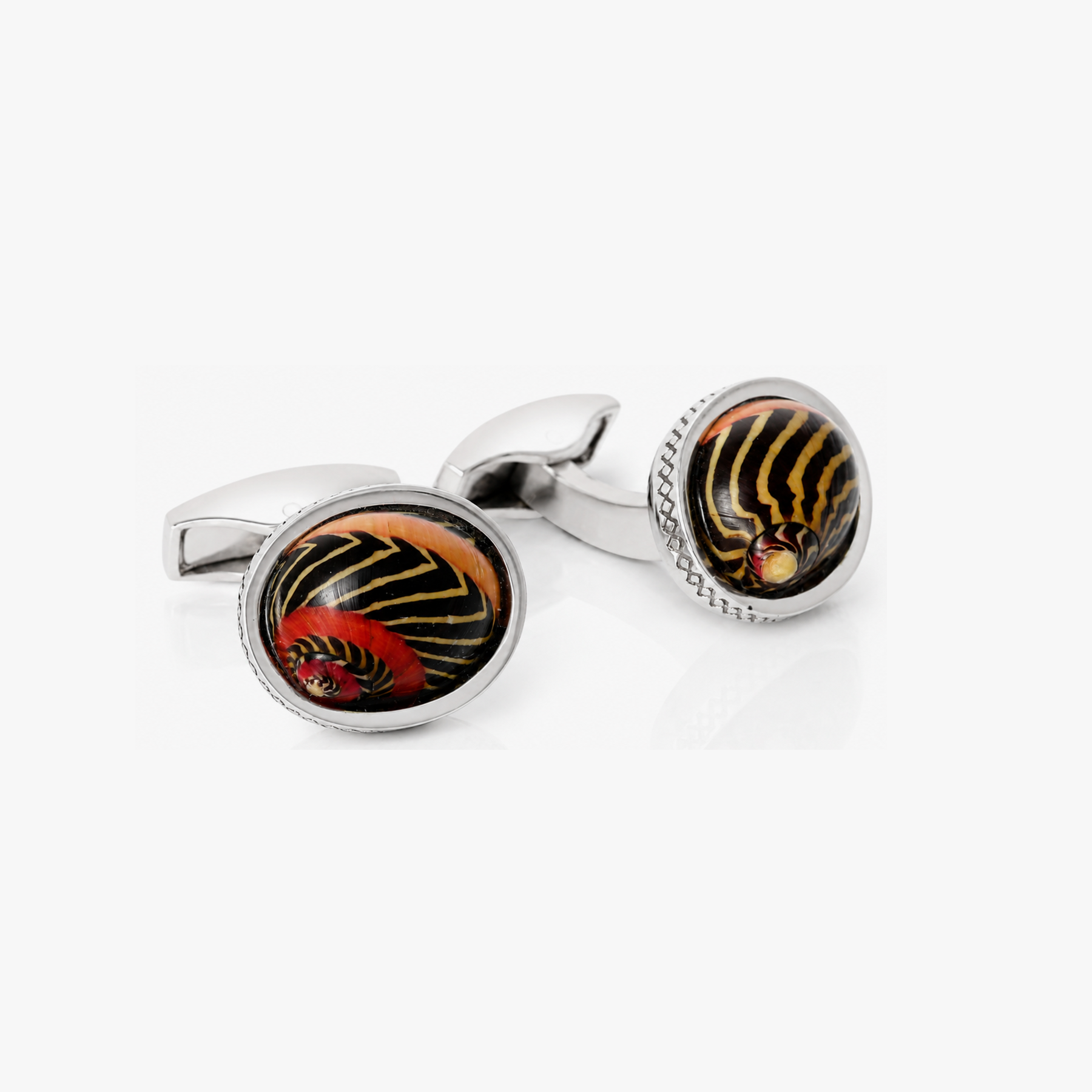 Neritina Shell Sterling Silver Cufflinks | Limited Edition