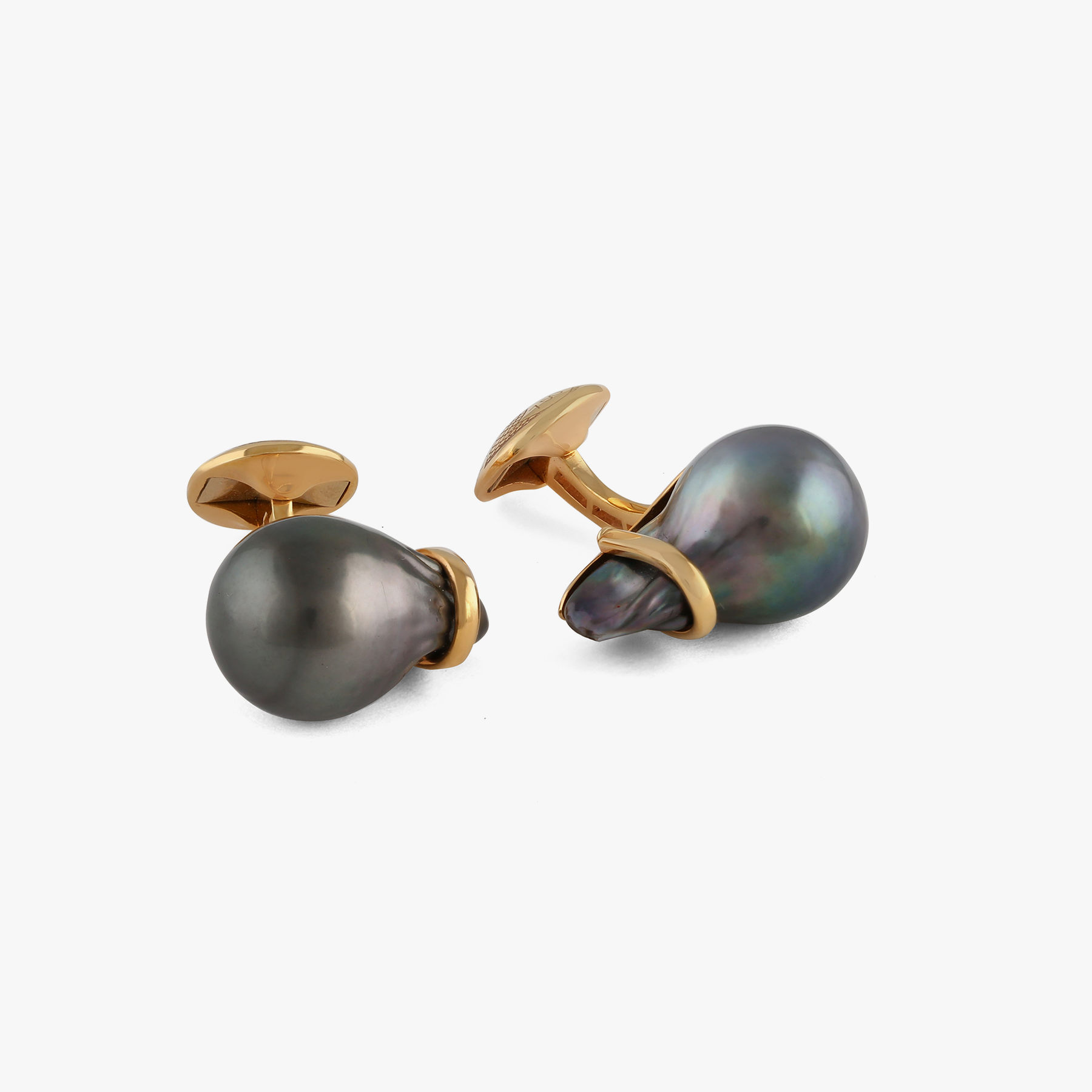 Baroque Pearl 18K Rose Gold Cufflinks