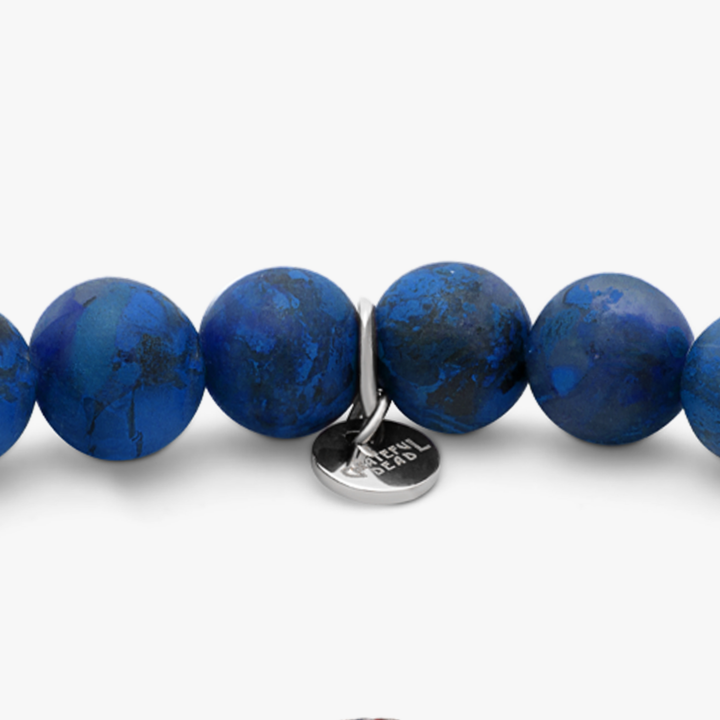 Skull Gear with Semi Precious Stone Bracelet - Frosted Sodalite