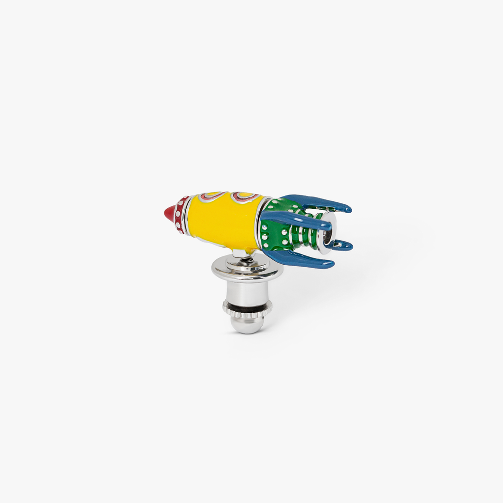 Rocket Man pin in multicolour enamel