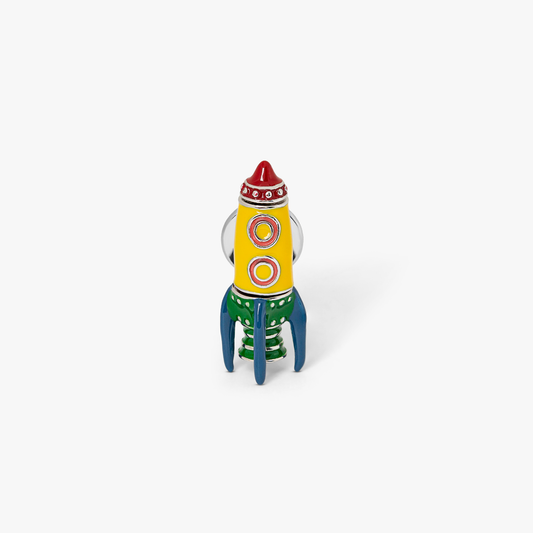 Rocket Man pin in multicolour enamel