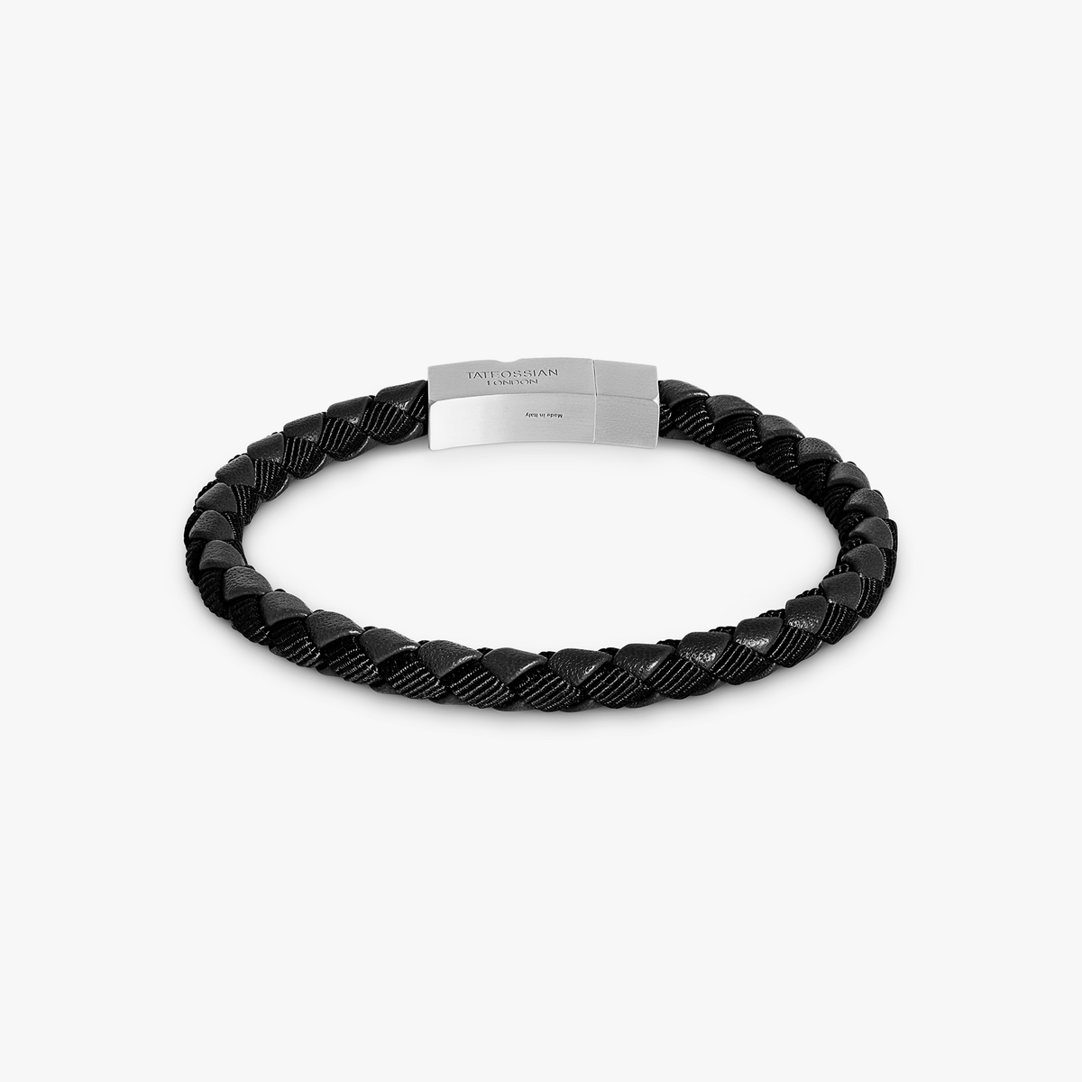 Square Chelsea Click Bracelet in Black