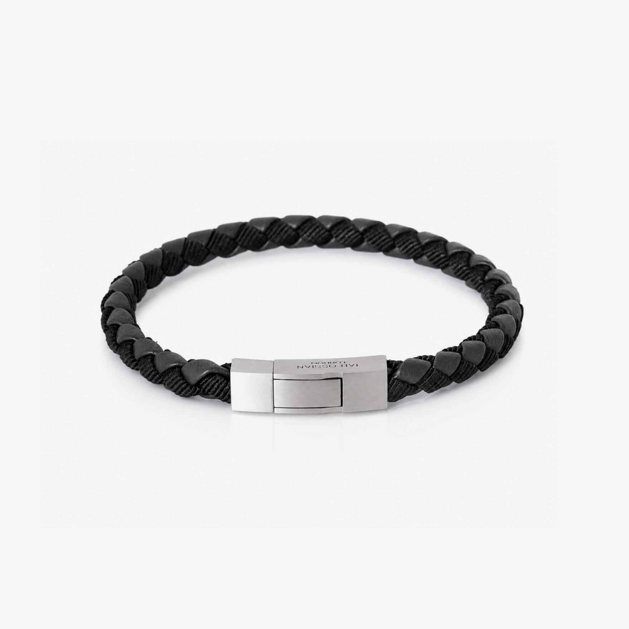 Square Chelsea Click Bracelet in Black