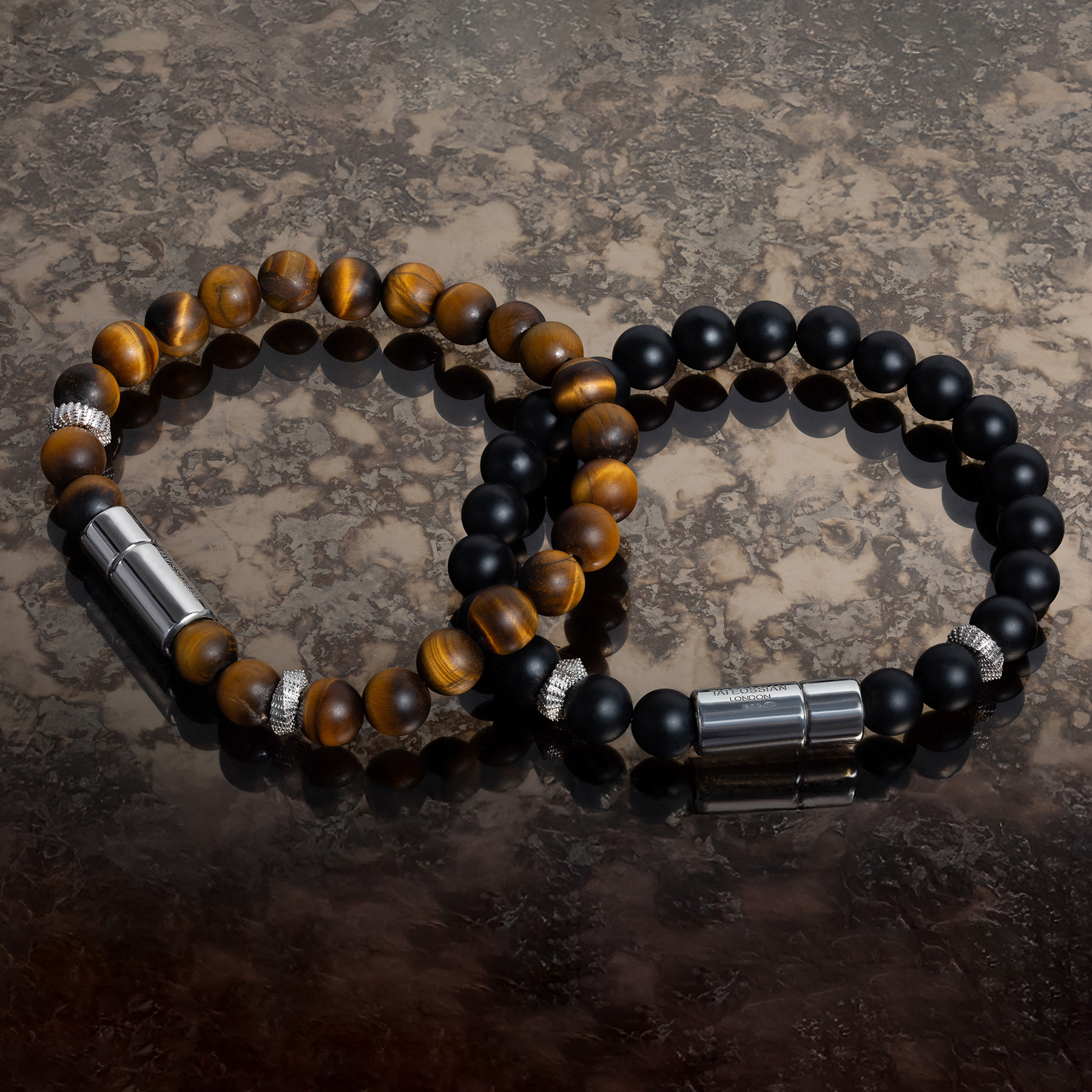 Pop Mobius Beaded Bracelet in Tiger Eye