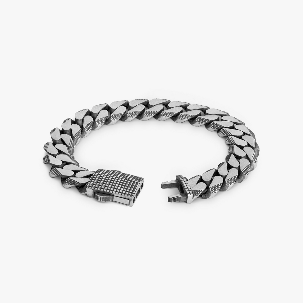 Giza Cuban Grande Chain Bracelet In Sterling Silver