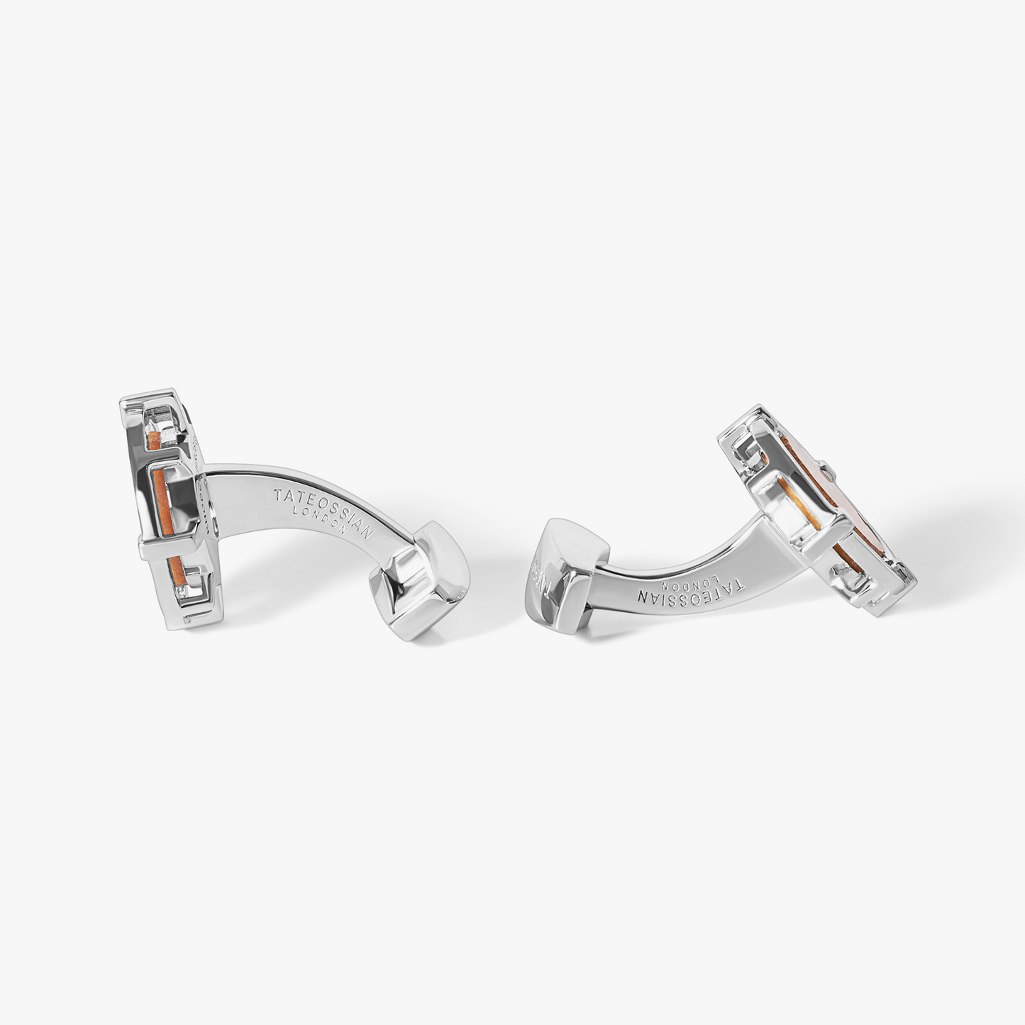 Rhodochrosite Stalactite Cufflink in Sterling Silver (Limited Edition)