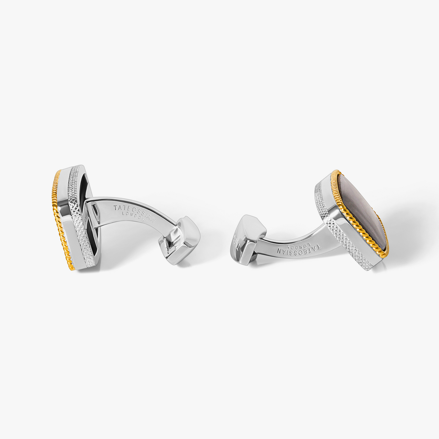 Apache Gold Cufflink in Sterling Silver with Yellow Gold (Limited Edition)