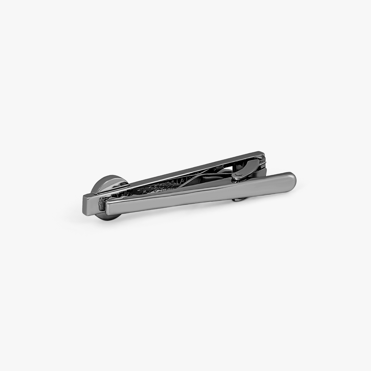 Rollo Dial Gold Leaf tie clip in Gunmetal plated metal