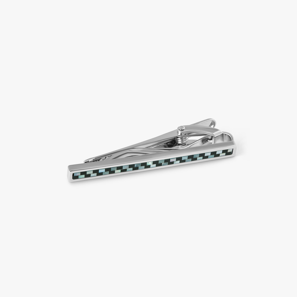 Thompson Mosaic Semi Precious Tie Clip