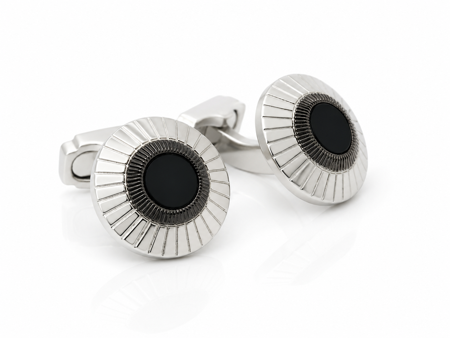 THOMPSON Oculus Cufflinks in Onyx