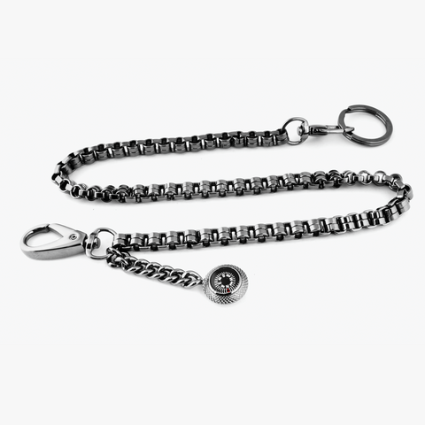 Compass trouser chain with gunmetal finish (UK) 1