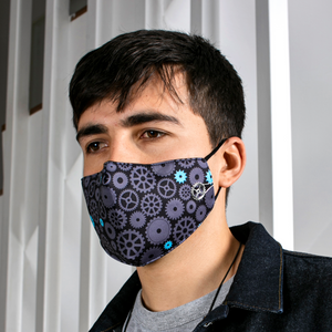 Gear face mask charm