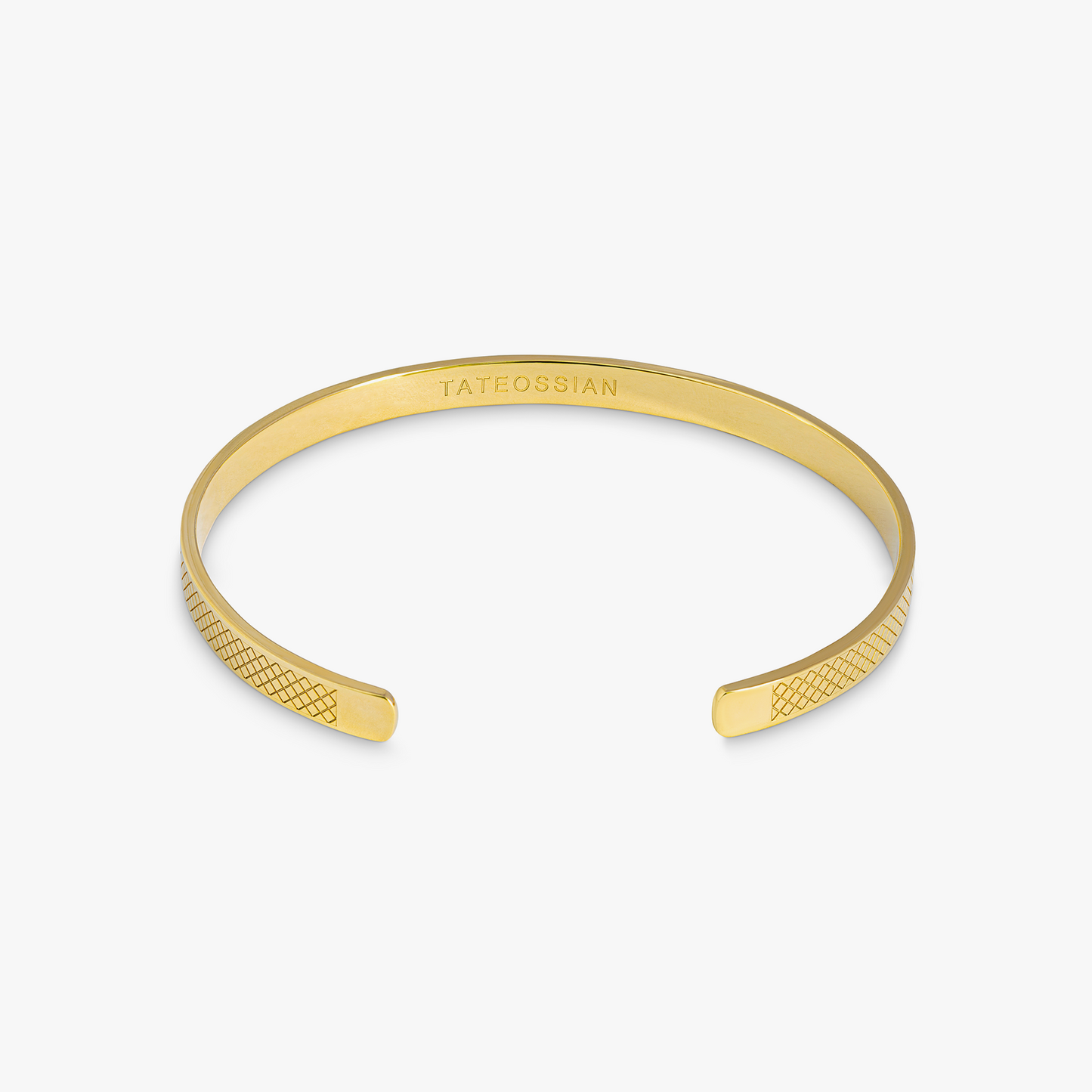 Yellow Gold Plated Sterling Silver Hallmark Bangle