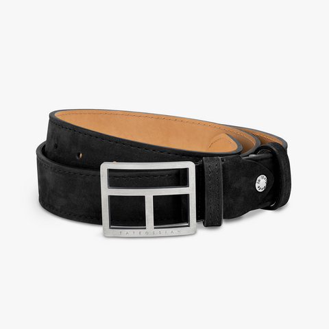 T-Bar belt in black leather (UK) 1