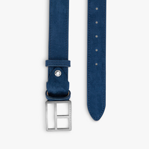 T-Bar belt in navy leather (UK) 2
