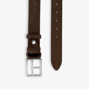 T-bar Buckle belt in brown leather (UK) 2