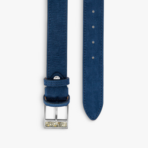Gear T-Buckle belt in navy leather (UK) 2