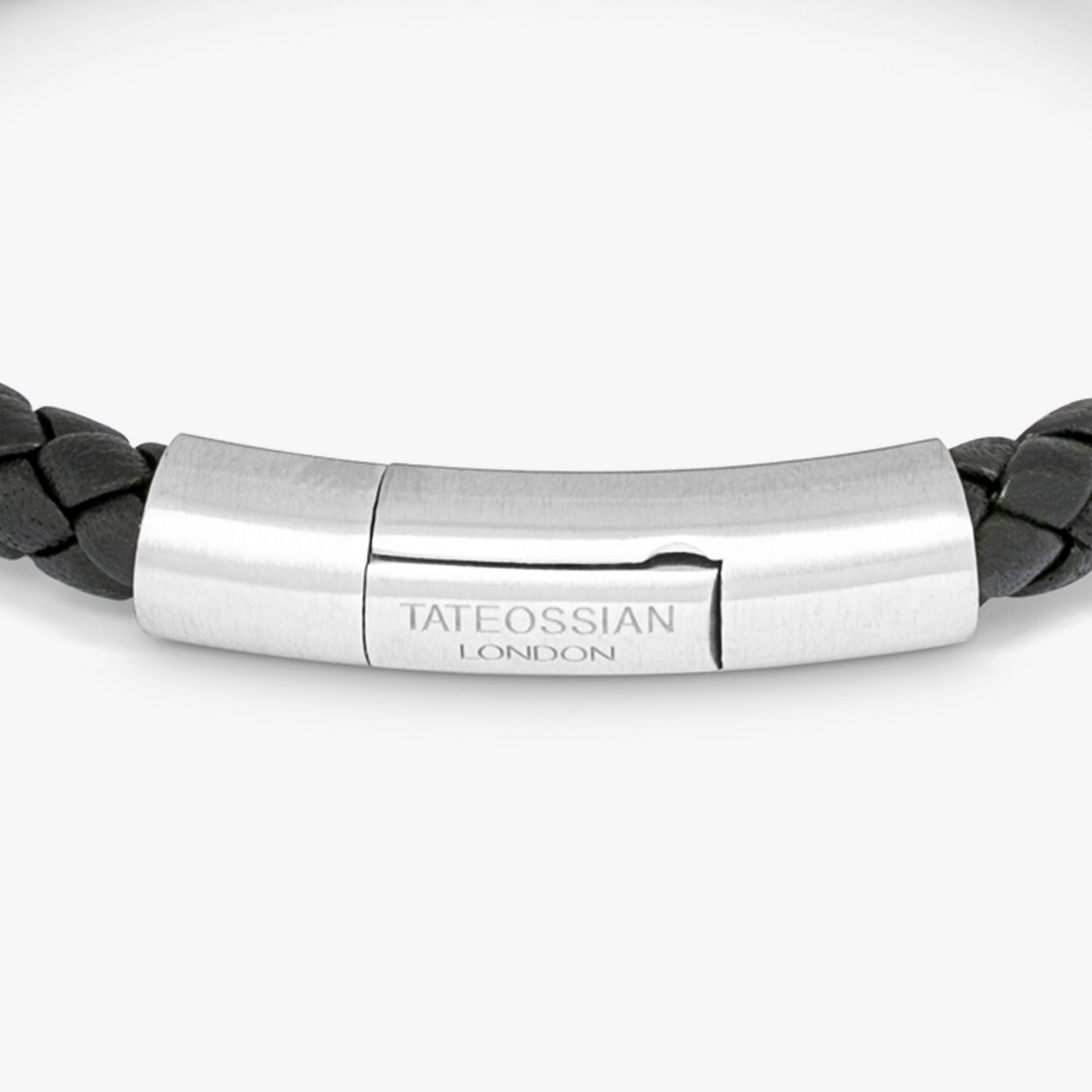 Charles Leather Bracelet In Black