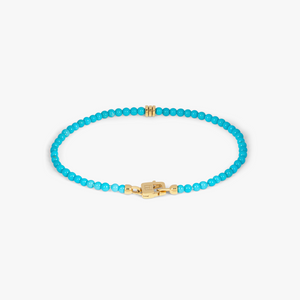 Precious Stone bracelet with turquoise in 18k gold (UK) 2